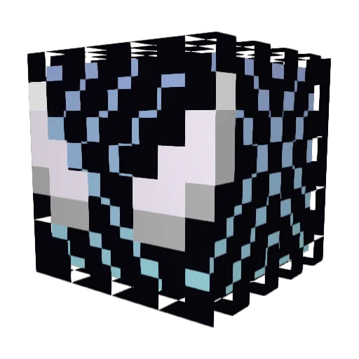 Kekouillle Minecraft avatar head, 3D render