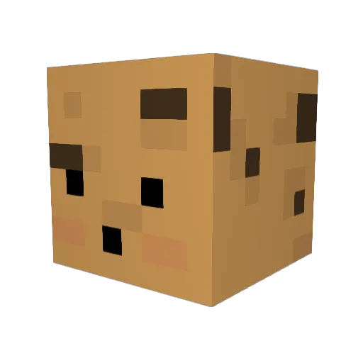 Keks14 Minecraft avatar head, 3D render