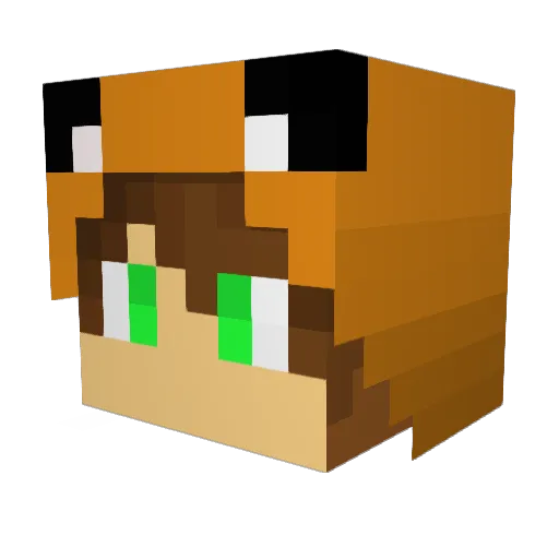 KeksBoy171 Minecraft avatar head, 3D render