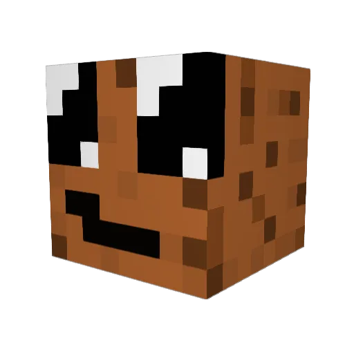 KeksDo Minecraft avatar head, 3D render
