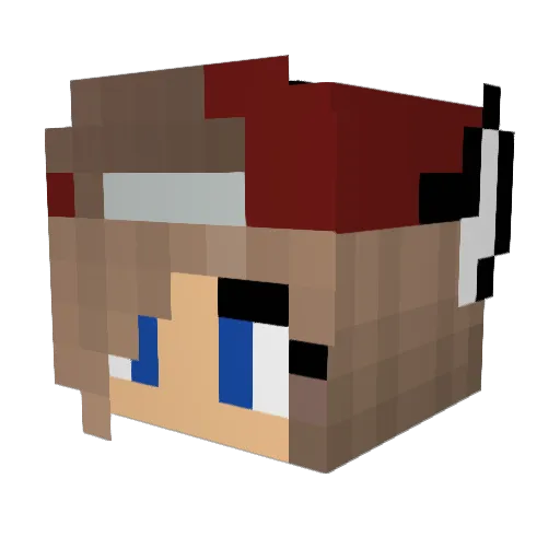 Keks_Kruemelchen Minecraft avatar head, 3D render
