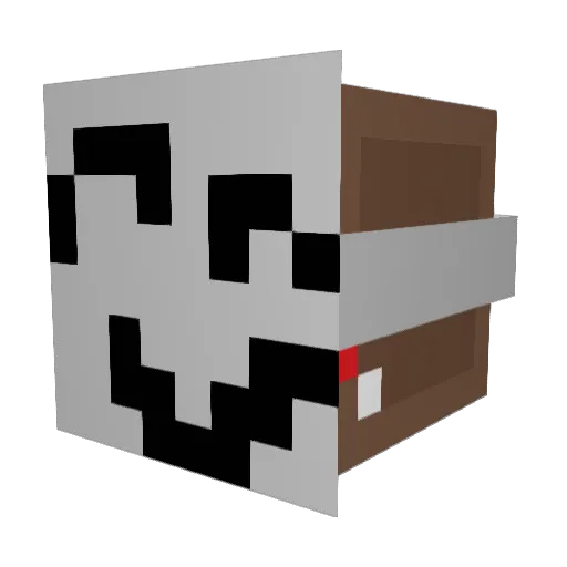 Keksburg Minecraft avatar head, 3D render