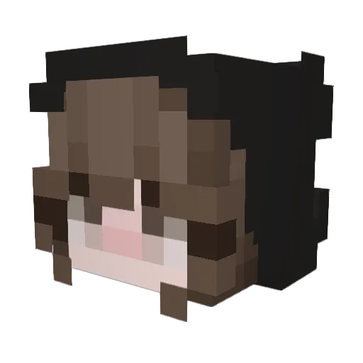 Keksdieb33 Minecraft avatar head, 3D render