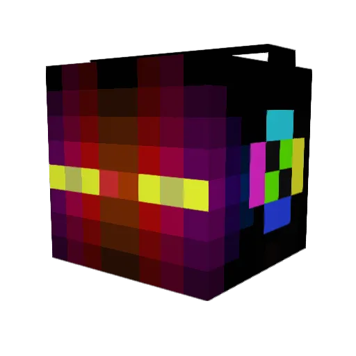 Keksik_3D Minecraft avatar head, 3D render