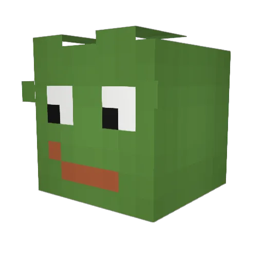 KeksimusMaximus Minecraft avatar head, 3D render