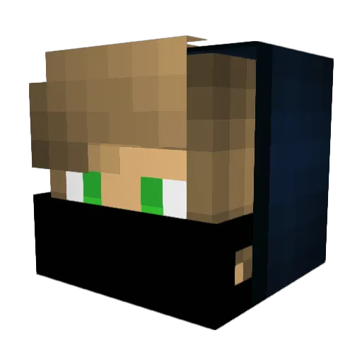 Keksmonster3725 Minecraft avatar head, 3D render