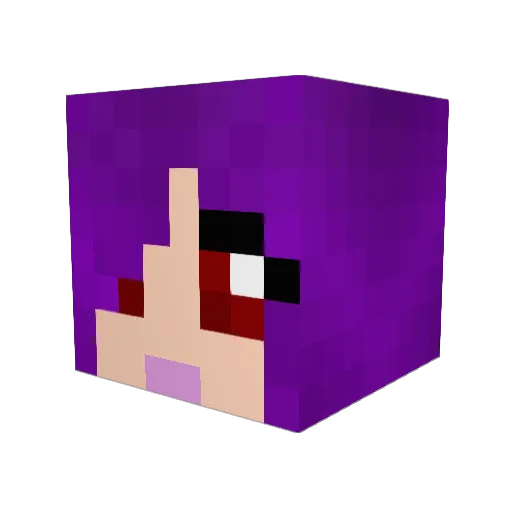 Keksteich Minecraft avatar head, 3D render