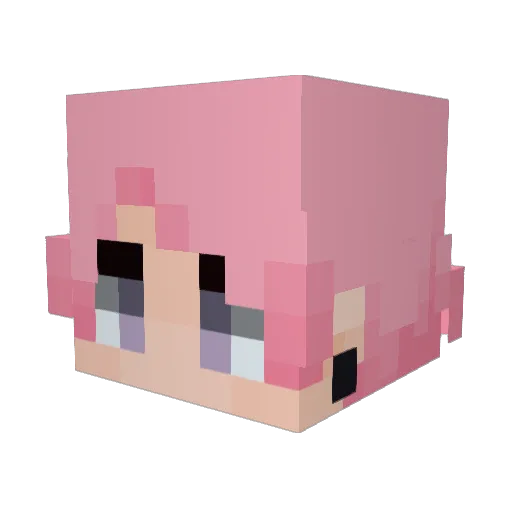 Kekster0 Minecraft avatar head, 3D render