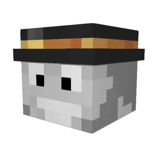 Kel0hap Minecraft avatar head, 3D render