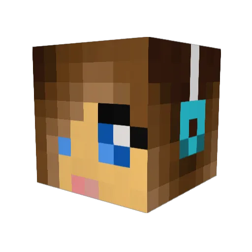 KelDrogo Minecraft avatar head, 3D render
