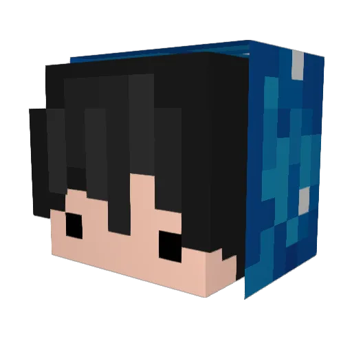 KelKat94 Minecraft avatar head, 3D render
