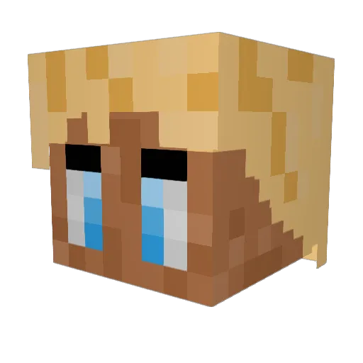 KelTheBell Minecraft avatar head, 3D render