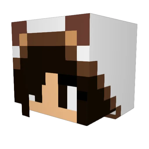 KelTheFrenchFry Minecraft avatar head, 3D render