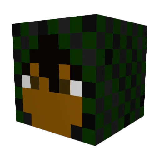 Kel_Ale Minecraft avatar head, 3D render