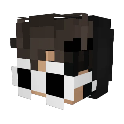 Kel_Best Minecraft avatar head, 3D render