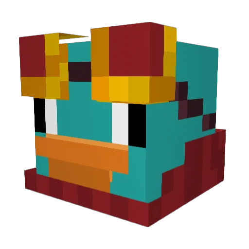 Kel_nme Minecraft avatar head, 3D render