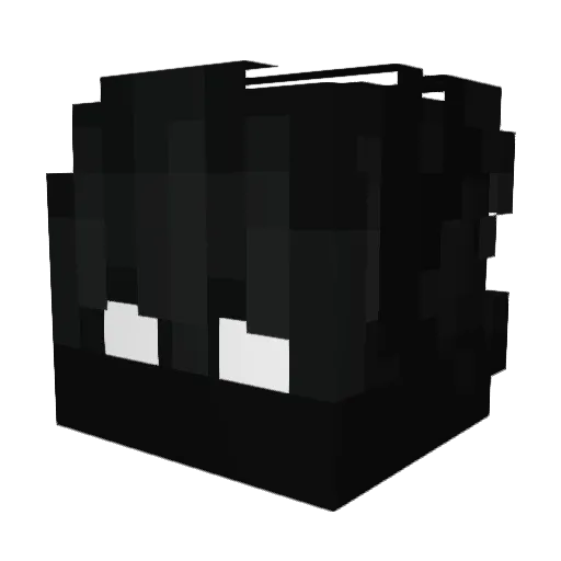 Kel_thuzad Minecraft avatar head, 3D render