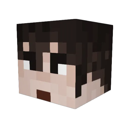 Keladon Minecraft avatar head, 3D render