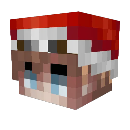 Kelainn Minecraft avatar head, 3D render