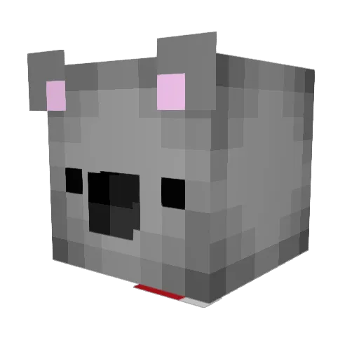 Kelanenn Minecraft avatar head, 3D render