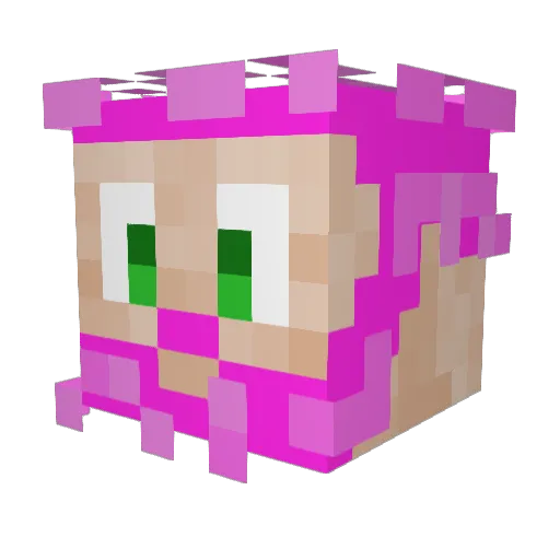 Kelbel10 Minecraft avatar head, 3D render