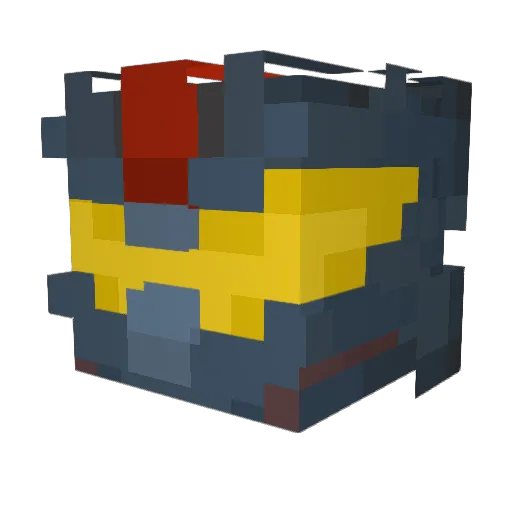 Keld0m Minecraft avatar head, 3D render
