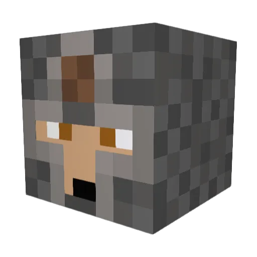 Keldhar69 Minecraft avatar head, 3D render