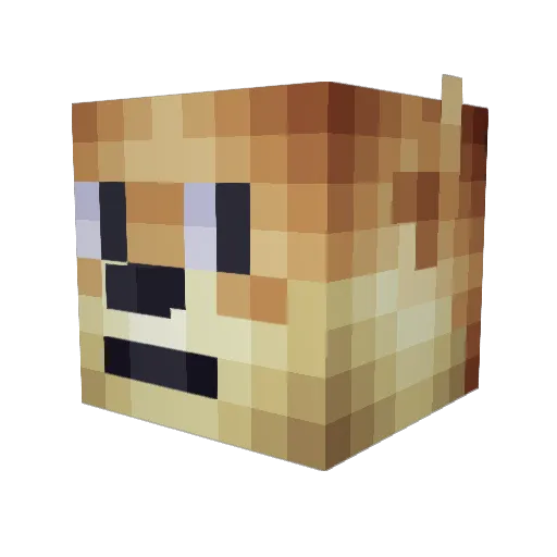 Keldric Minecraft avatar head, 3D render