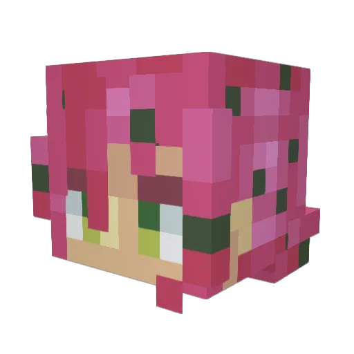 Kelem88 Minecraft avatar head, 3D render