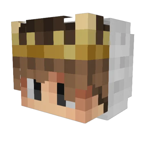 Kelemooo Minecraft avatar head, 3D render