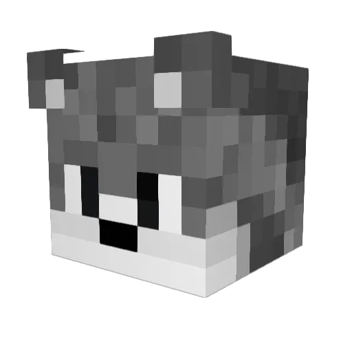 Keliff Minecraft avatar head, 3D render