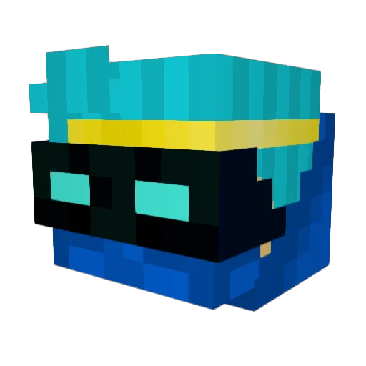 KellanNinja667 Minecraft avatar head, 3D render
