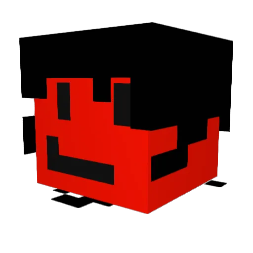 KellendgYT Minecraft avatar head, 3D render