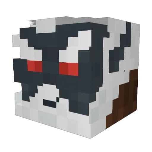 Kellendir Minecraft avatar head, 3D render