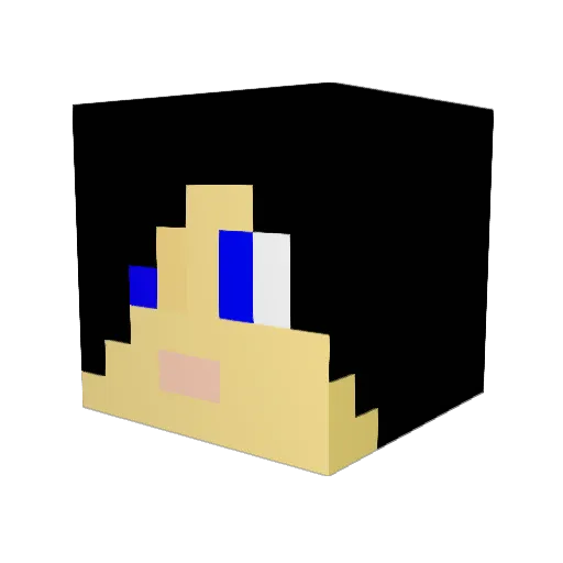Kellin_Quinn_SWS Minecraft avatar head, 3D render