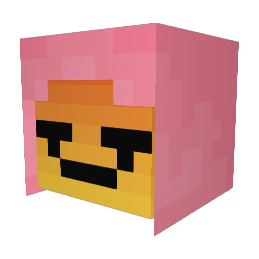 KelloNight Minecraft avatar head, 3D render
