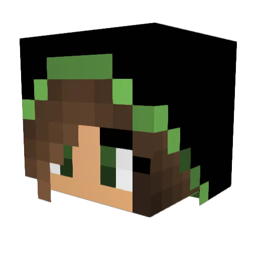 Kellogg_ Minecraft avatar head, 3D render