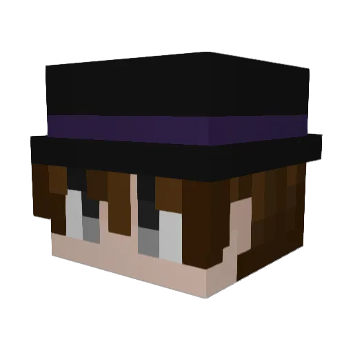 Kellox0000 Minecraft avatar head, 3D render