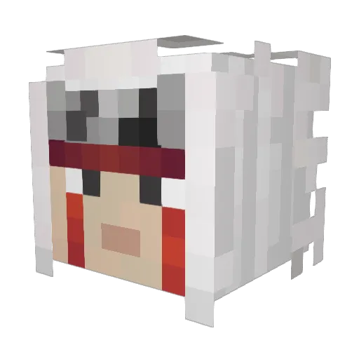 Kellpool Minecraft avatar head, 3D render