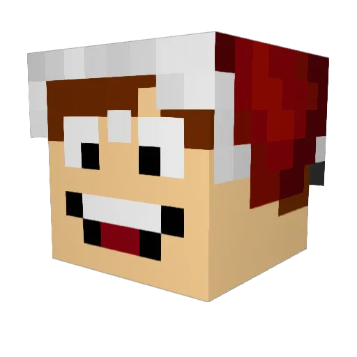 KellsyHD Minecraft avatar head, 3D render