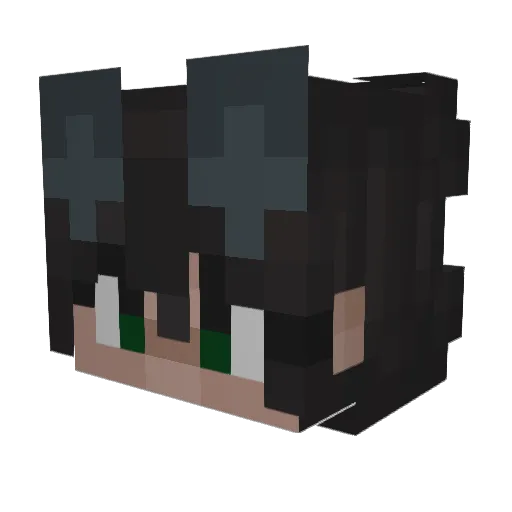 KellyLoften Minecraft avatar head, 3D render