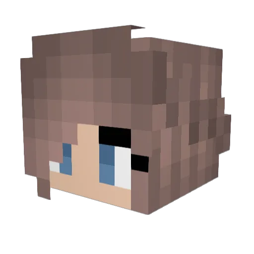 KellyMcLeod03 Minecraft avatar head, 3D render