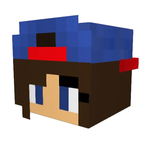 KellyMine21 Minecraft avatar head, 3D render