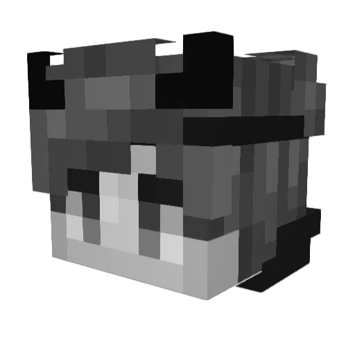 Kelly_RB Minecraft avatar head, 3D render