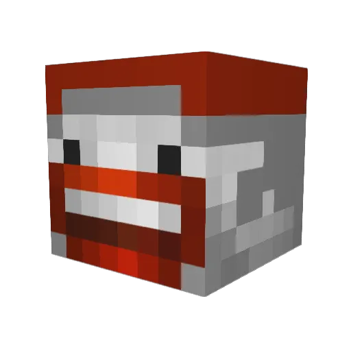 Kellyhem Minecraft avatar head, 3D render