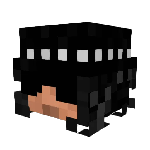Kellz01 Minecraft avatar head, 3D render