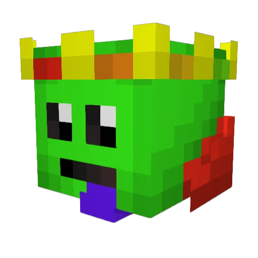 Kelmupro Minecraft avatar head, 3D render