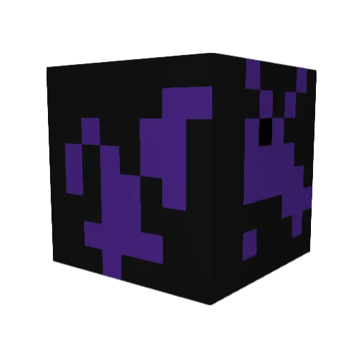 Kelo_e Minecraft avatar head, 3D render