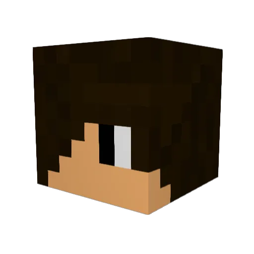 Keloksan Minecraft avatar head, 3D render