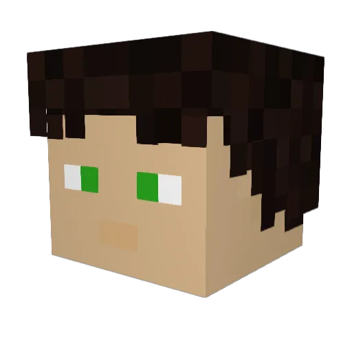 Kelonar15 Minecraft avatar head, 3D render